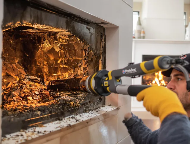 Professional chimney cleaning by Foxborough Chimney Sweep in Foxborough, MA