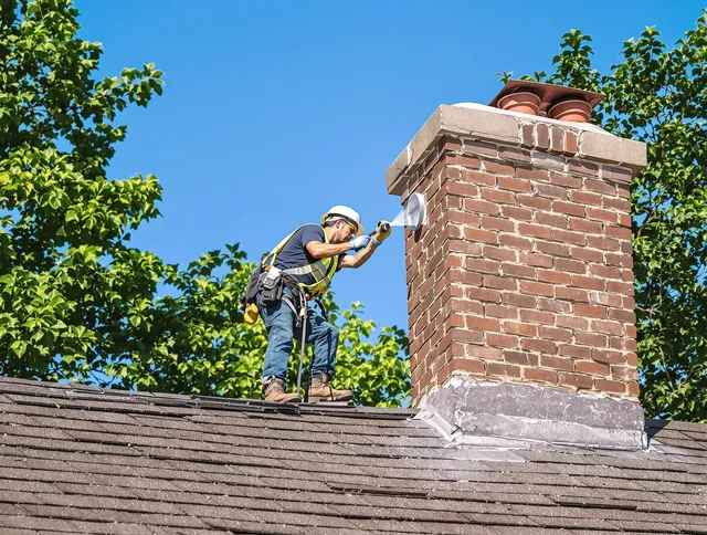 Foxborough Chimney Sweep performing an inspection with advanced tools in Foxborough, MA