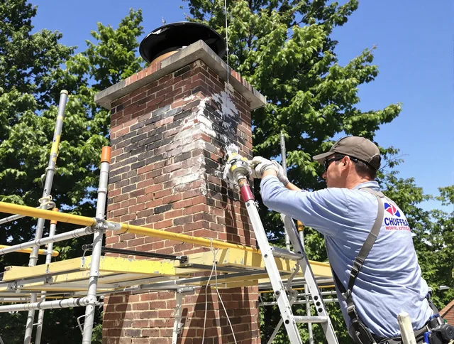 Structural chimney repair by Foxborough Chimney Sweep in Foxborough, MA