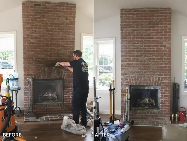 Finished chimney sweeping service by Foxborough Chimney Sweep in Foxborough, MA