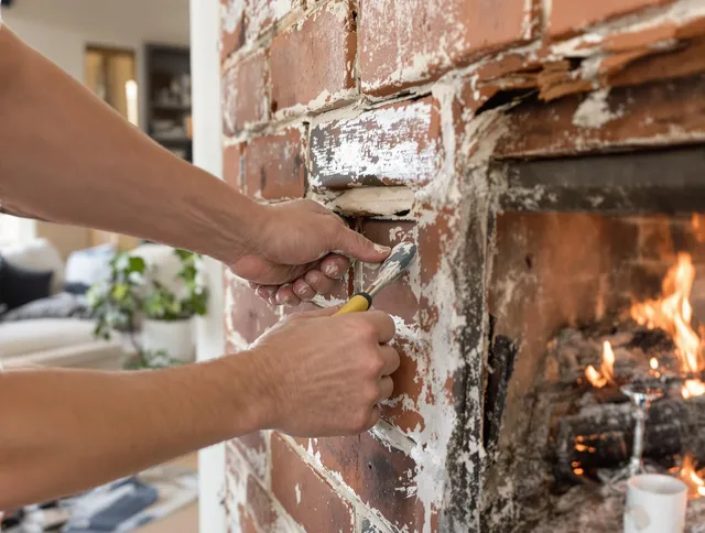 Routine fireplace repair by Foxborough Chimney Sweep in Foxborough, MA