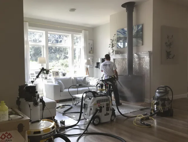 Soot removal service by Foxborough Chimney Sweep for a fireplace in Foxborough, MA